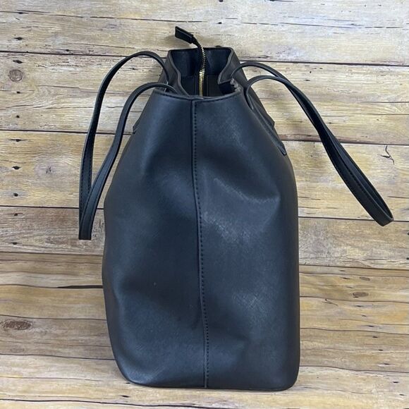 Anne Klein Structured Work Tote and Flap Pouch Bundle Black - Picture 9 of 16